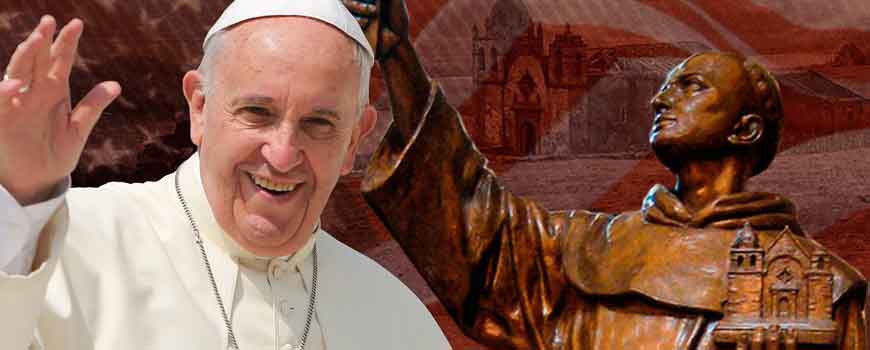 El Papa Francisco canonizó a Junípero Serra
