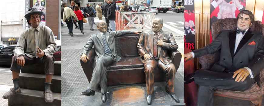 Las nuevas estatuas de Buenos Aires