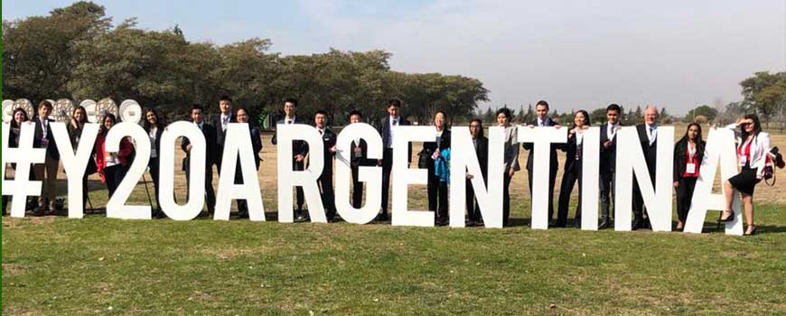 Con los Jóvenes del G20 en Argentina